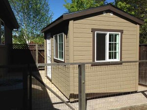 8x12 Tall Classic with house door & extra window Moraga
